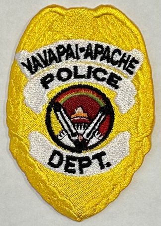 YAVAPAI-APACHE POLICE DEPARTMENT BADGE PATCH - SEW ON.